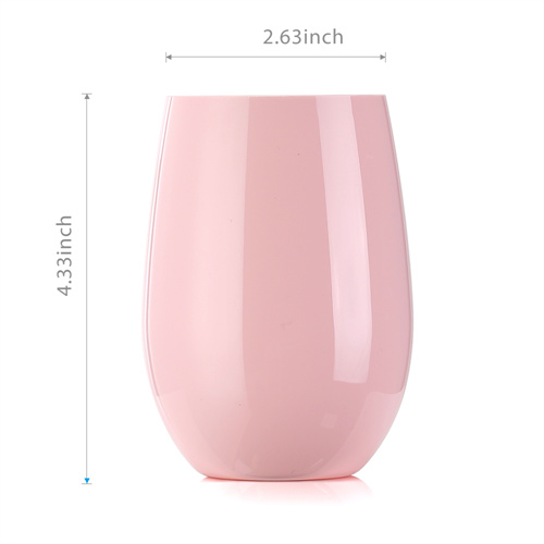 粉色塑料紅酒杯